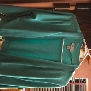 Aqua mid length sweater